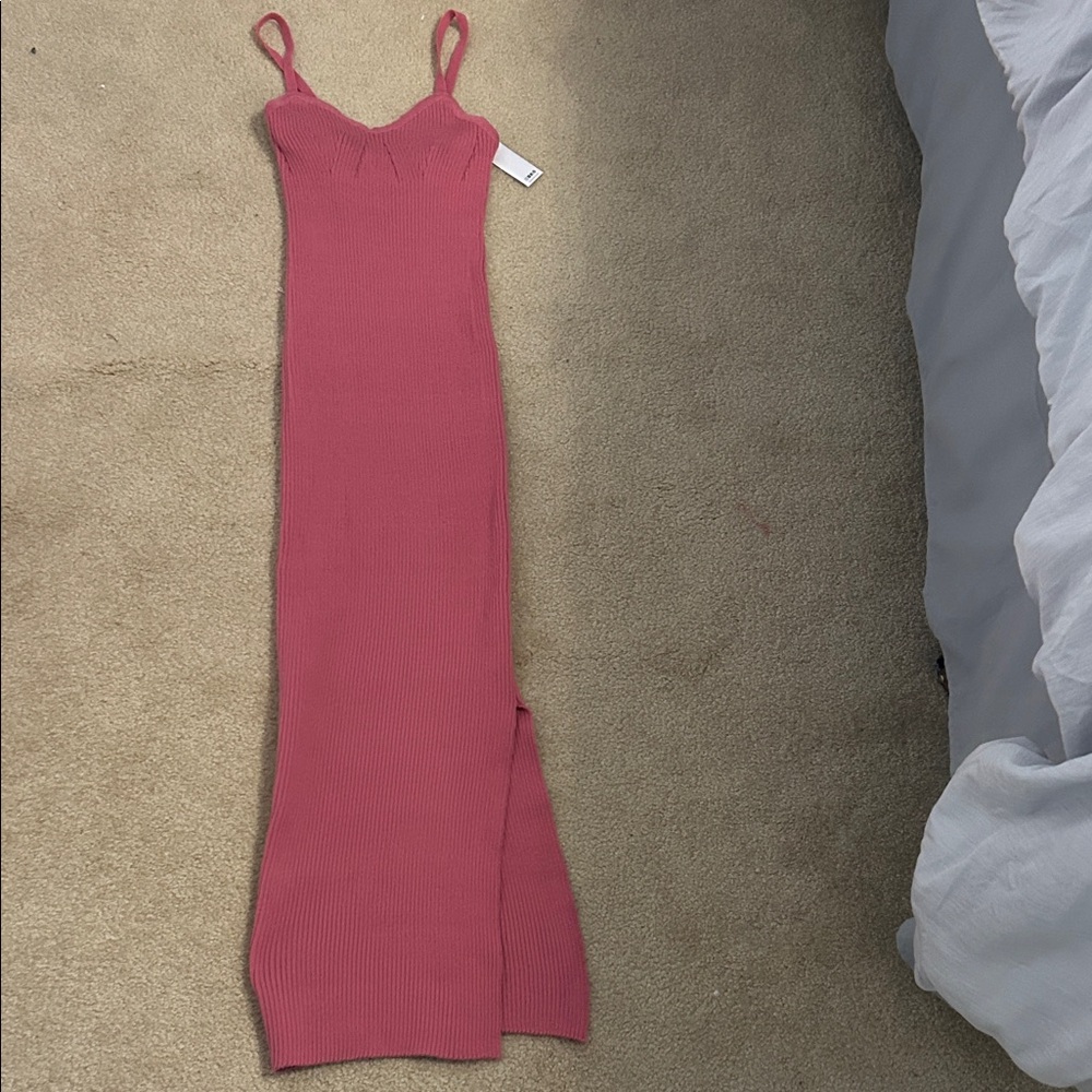 Elegant Pink Maxi Dress